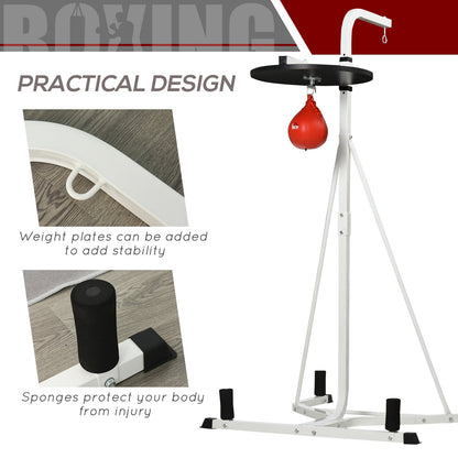Free-Standing Speed Bag Platform Boxing Punch Bag Fitness Station Stand HOMCOM