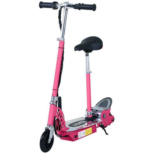 Teen Foldable Electric Scooter Electric Battery 120W w/ Brake Kickstand HOMCOM