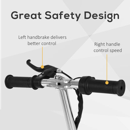 Teen Foldable Electric Scooter Battery 12V 120W w/ Brake Kickstand HOMCOM