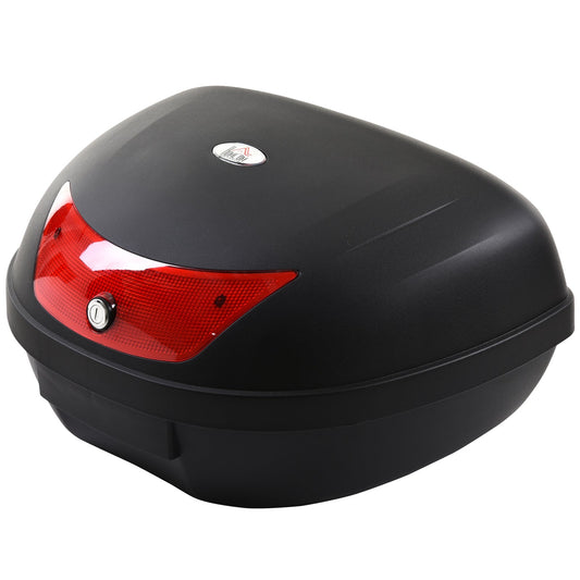48L Motorcycke Trunk Travel Luggage Storage Box, Can Store Helmet HOMCOM