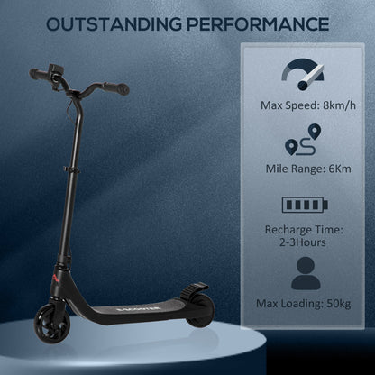 120W Electric Scooter w/ Battery Level Display, Rear Break - Black HOMCOM