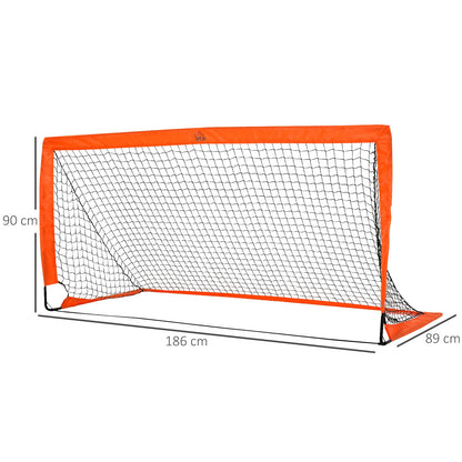 Football Goal Folding Outdoor with All Weather Net Kids Adults 6'x3' HOMCOM