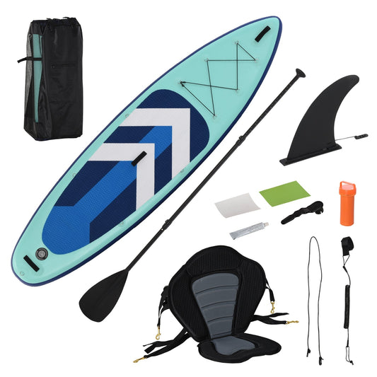 10.5ft Inflatable Stand Up Paddle Board Kayak Conversion Adults Kids HOMCOM