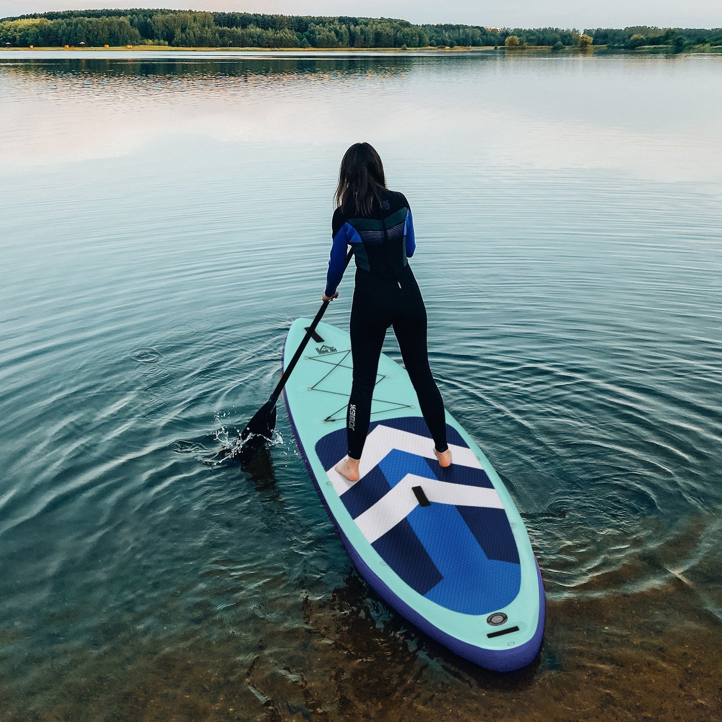 10.5ft Inflatable Stand Up Paddle Board Kayak Conversion Adults Kids HOMCOM