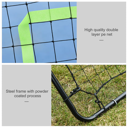 Rebounder Net Target Ball Kickback Baseball Training Equipment Play HOMCOM