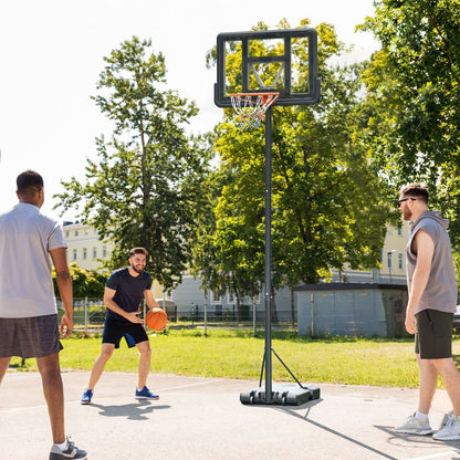 Basketball Hoop Stand 231-305cm Adjustable Basketball Hoop w/ Moving Wheels