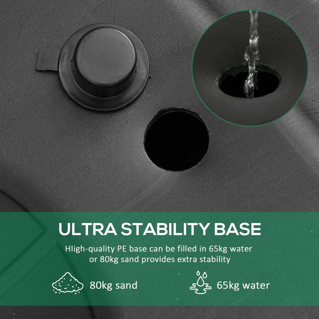 Basketball Hoop Stand 231-305cm Adjustable Basketball Hoop w/ Moving Wheels