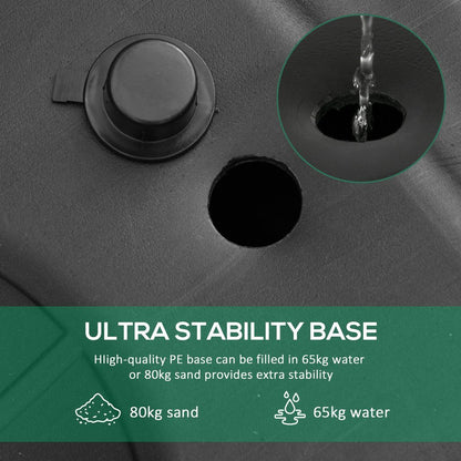 Basketball Hoop Stand 231-305cm Adjustable Basketball Hoop w/ Moving Wheels