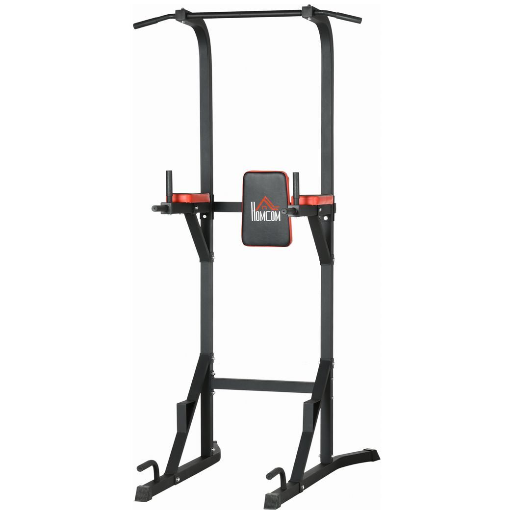 Power Tower Pull Up Station with Dip Station and Push-up Stand for Home Gym