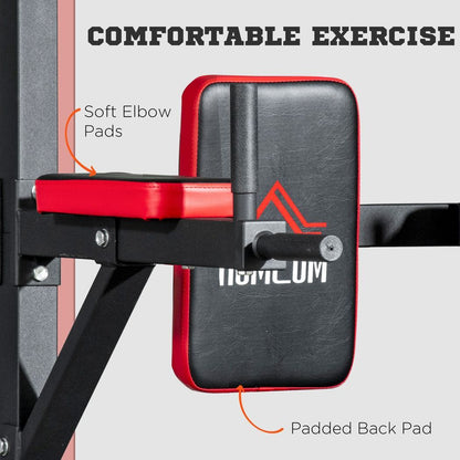 Power Tower Pull Up Station with Dip Station and Push-up Stand for Home Gym
