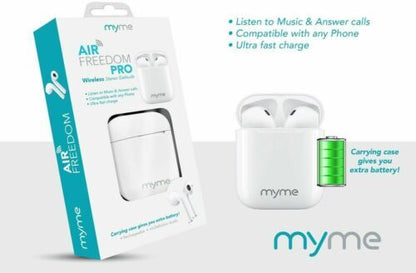 MyMe Air Freedom Pro Wireless Stereo Earbuds with Charging Case