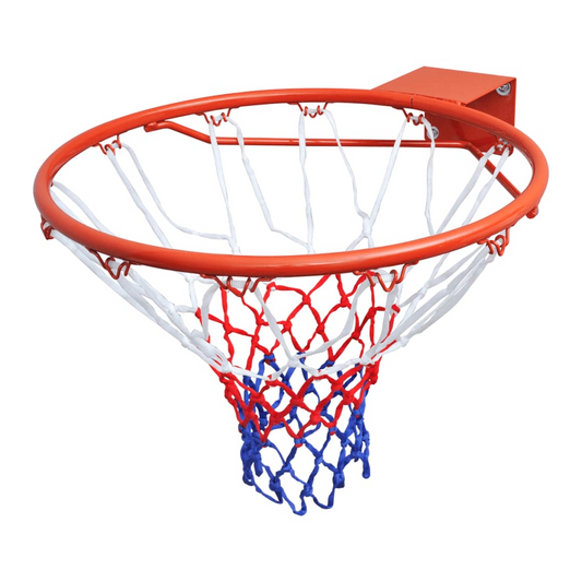 Basketball Goal Hoop Set Rim with Net Orange 45 cm