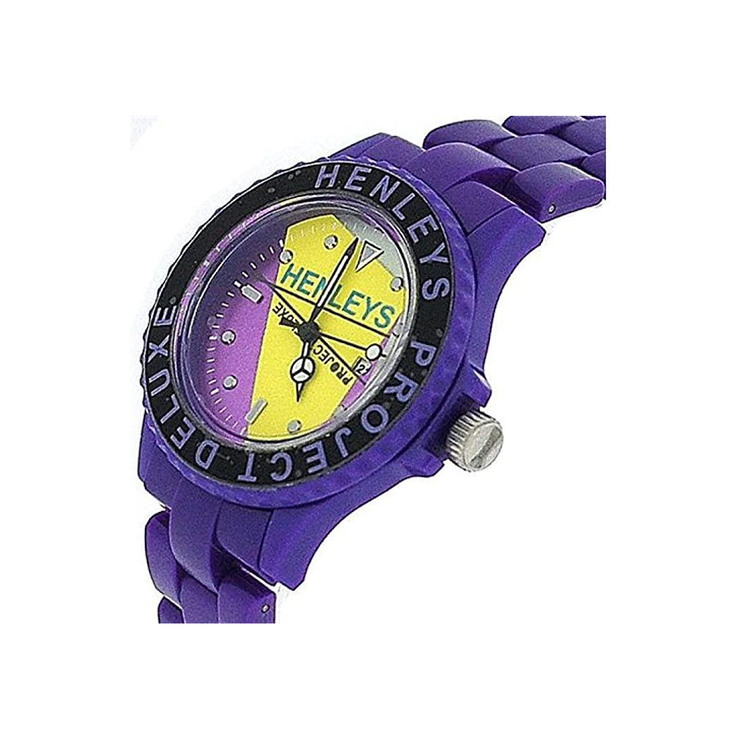 Henleys Project Deluxe Women's Set of 2 Funky Plastic Watch Purple-White SUMMERTWIN