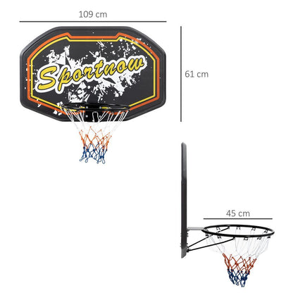 Wall Mounted Basketball Hoop Mini Basketball Hoop for Door & Wall Use, Red