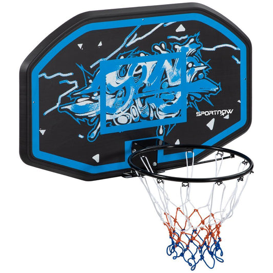 Wall Mounted Basketball Hoop Mini Basketball Hoop for Door & Wall Use, Blue