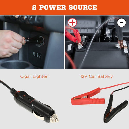 5 Ton Electric Car Jack Kit w/ 12V Auto Car Floor Jack, Impact Wrench, Case