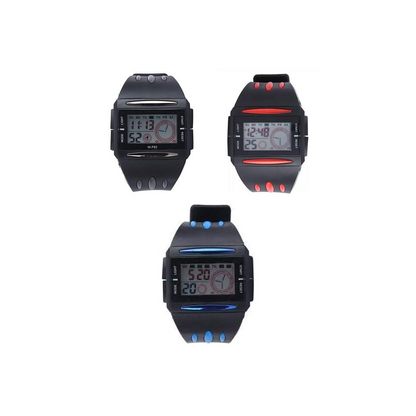 Lasika Digital Men's Sport-Casual Rubber strap Colour's Assorted Watch W-F62