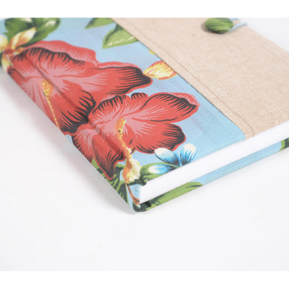 Hand Bound Tropical Fabric Diary
