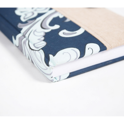 Hand Bound Fabric Diary with Tassel Bookmark