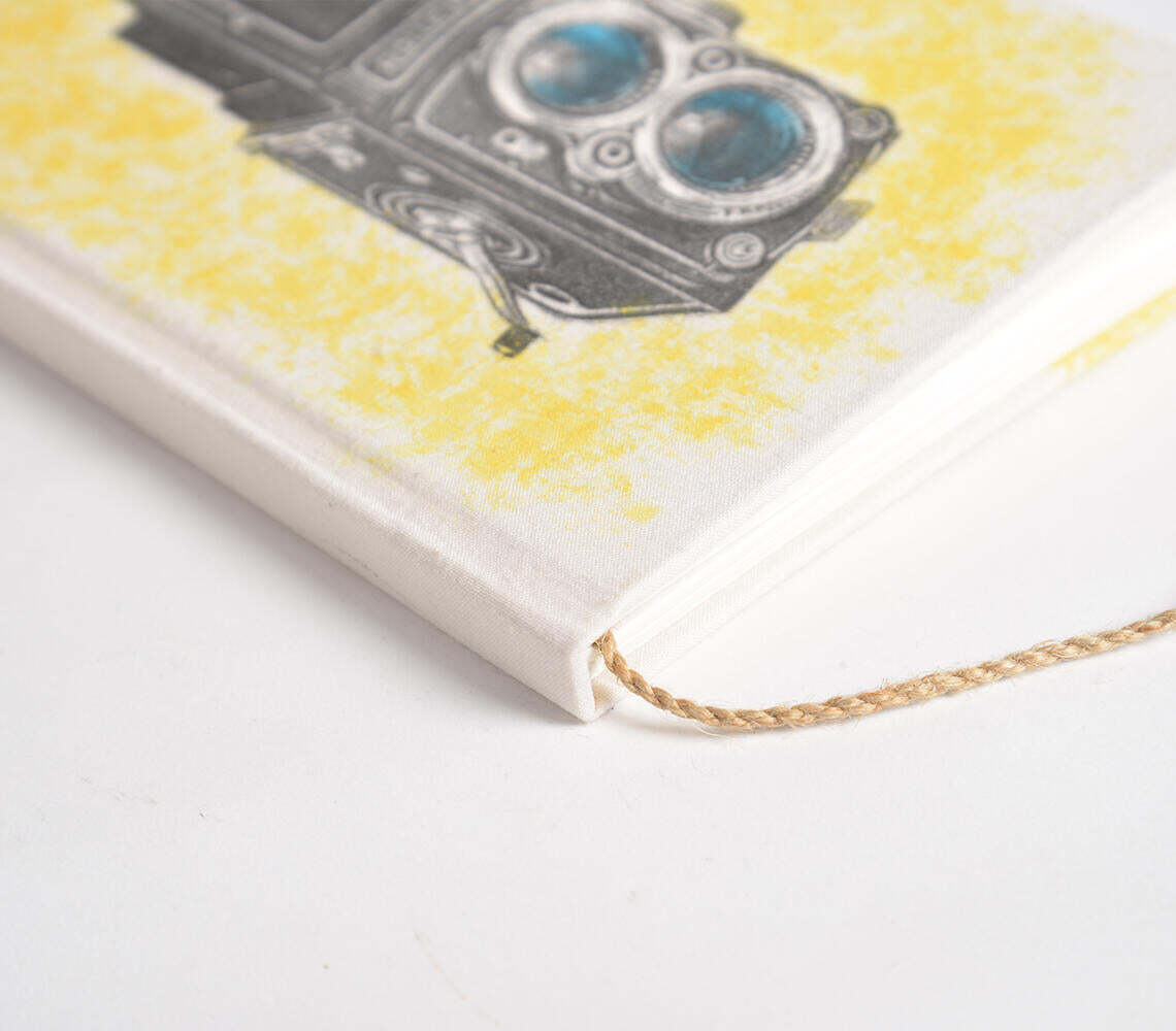 Hand Painted Vintage Camera Diary