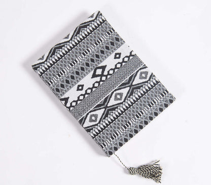 Hand Bound Fabric Diary with Tassel Bookmark