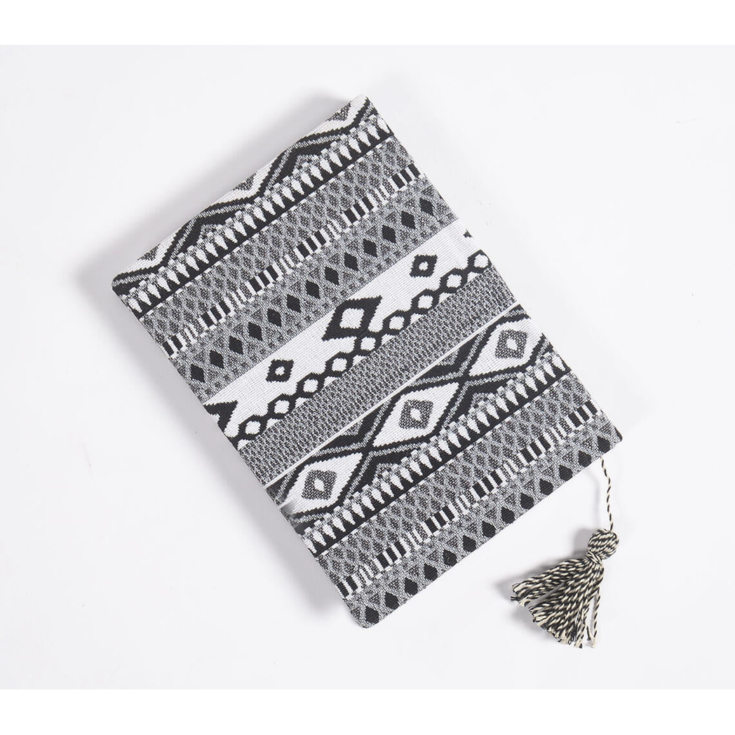 Hand Bound Fabric Diary with Tassel Bookmark