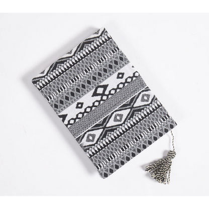 Hand Bound Fabric Diary with Tassel Bookmark