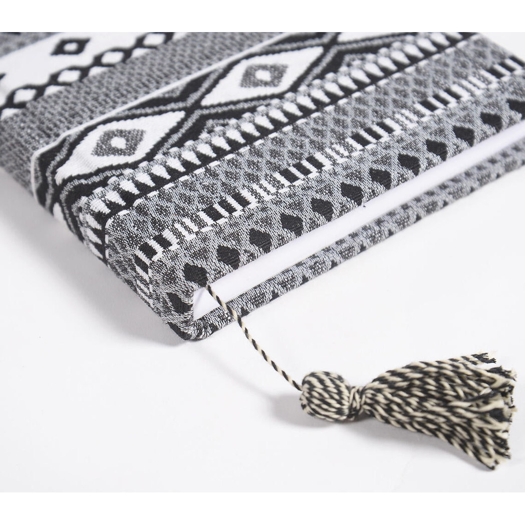 Hand Bound Fabric Diary with Tassel Bookmark