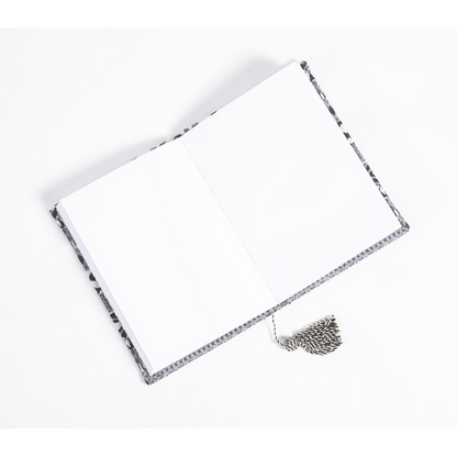 Hand Bound Fabric Diary with Tassel Bookmark