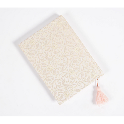 Hand Bound Fabric Diary with Tassel Bookmark