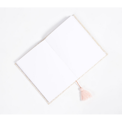 Hand Bound Fabric Diary with Tassel Bookmark