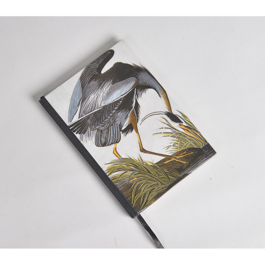 Hand Painted Noir Bird Diary