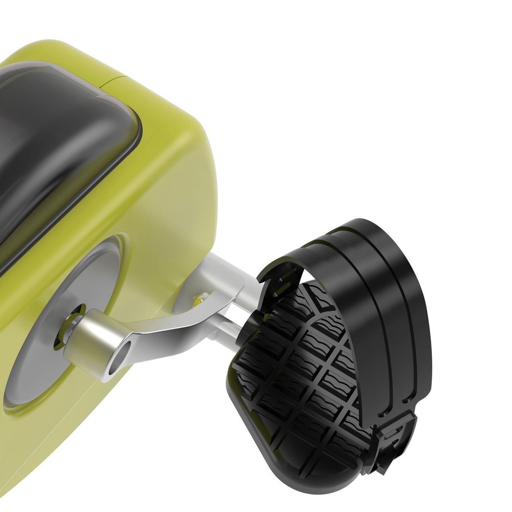 Magnetic Resistance Exercise Bike Foldable LCD Adjustable Seat Yellow