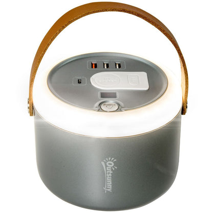 153.6Wh/48000mAh Portable Power Station with LED Flashlight, DC Outlet