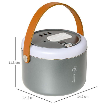 153.6Wh/48000mAh Portable Power Station with LED Flashlight, DC Outlet