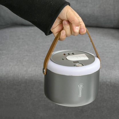 153.6Wh/48000mAh Portable Power Station with LED Flashlight, DC Outlet