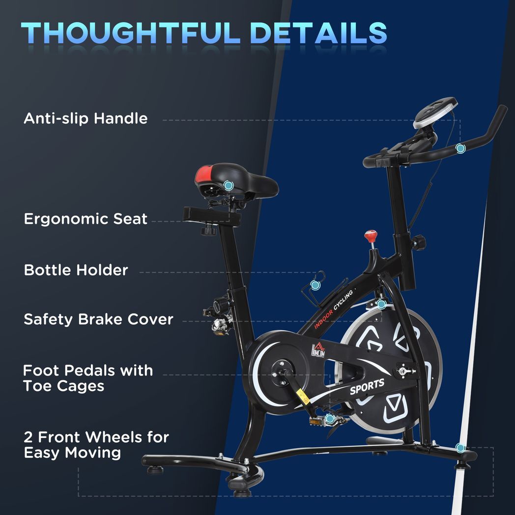 Exercise Training Bike Indoor Cycling Bicycle Trainer LCD Monitor