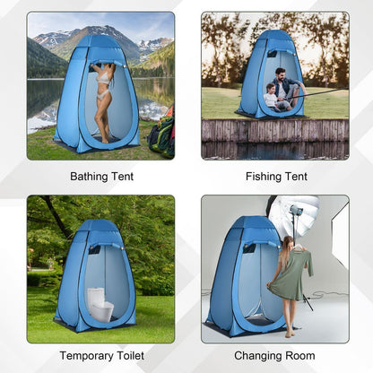 Camping Shower Tent w/ Pop Up Design, Outdoor Dressing Changing Room