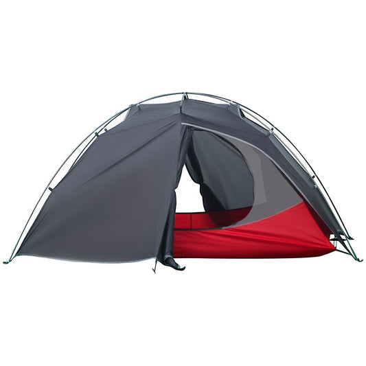 Camping Tent Compact 2 Man Dome Tent for Hiking Garden Dark Grey