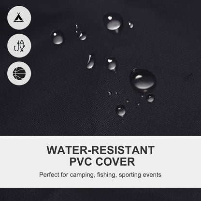 Outdoor Folding Fishing Camping Chair w/Cup Holder,Pocket,Backrest Blue