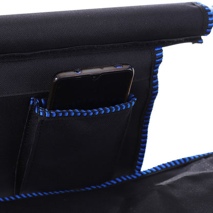 Outdoor Folding Fishing Camping Chair w/Cup Holder,Pocket,Backrest Blue