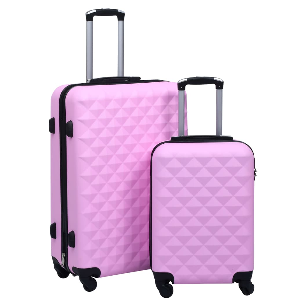 Hardcase Trolley Set 2 pcs Pink ABS