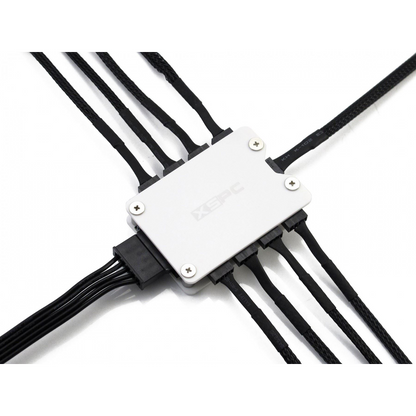 XSPC 8 Way PWM Splitter Hub - SATA Powered (White) V2
