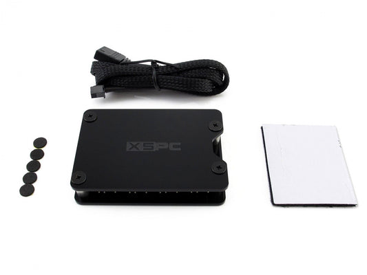 XSPC 8 Way, 3Pin, 5V, Addressable RGB Splitter Hub - SATA Powered (Black)