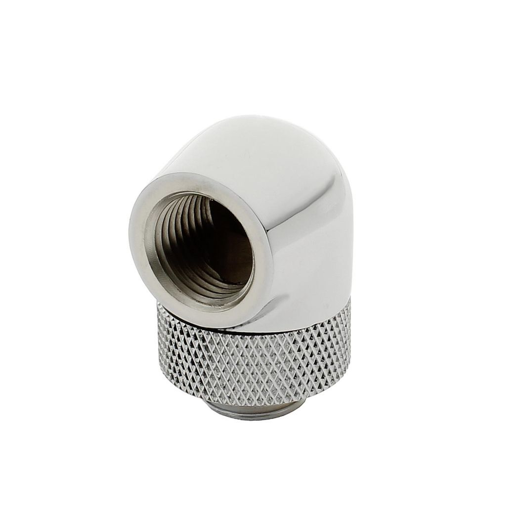 XSPC G1/4, 90 Degree Rotary Fitting V2 - Chrome (4 Pack)