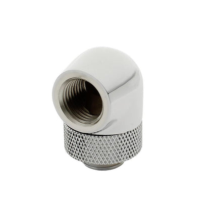 XSPC G1/4, 90 Degree Rotary Fitting V2 - Chrome (4 Pack)