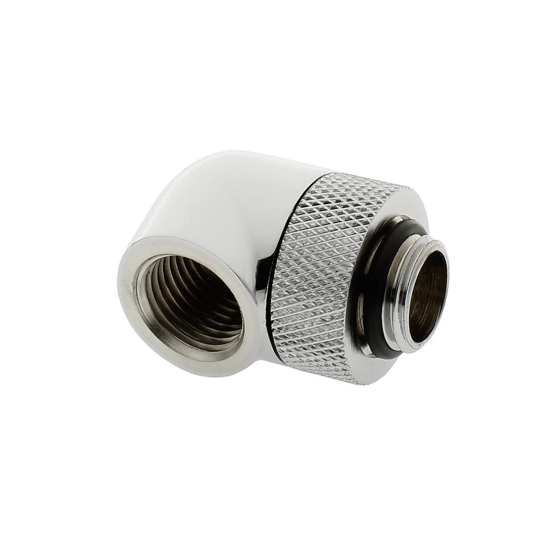 XSPC G1/4, 90 Degree Rotary Fitting V2 - Chrome (4 Pack)