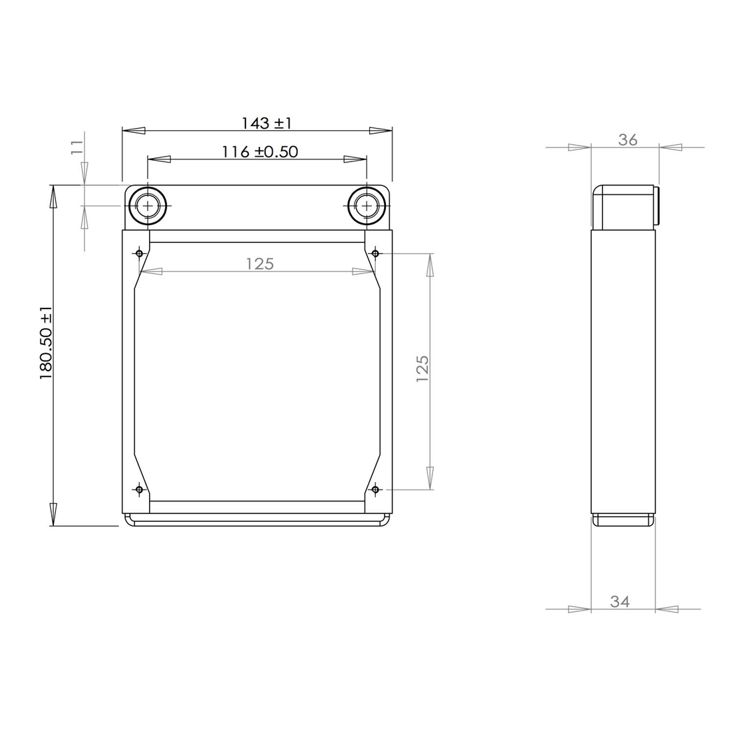 XSPC EX140 Single Fan 1x140mm Radiator - Black