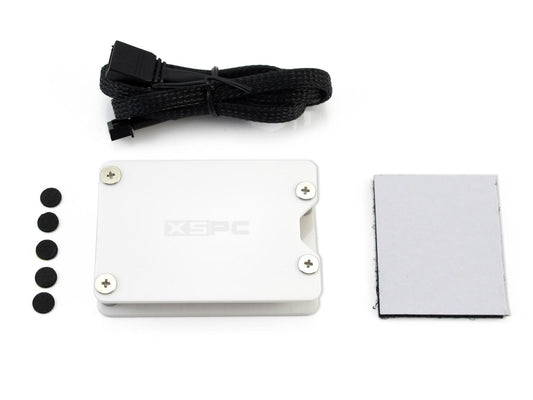 XSPC 8 Way, 3Pin, 5V, Addressable RGB Splitter Hub - SATA Powered (White)