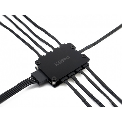 XSPC 8 Way PWM Splitter Hub - SATA Powered (Black) V2